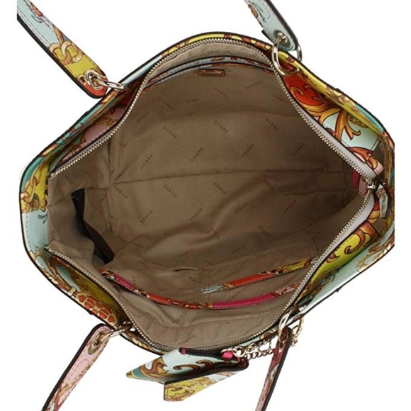 Rare New Guess Kamryn VP Tote Multi Colored - Picture 4 of 5